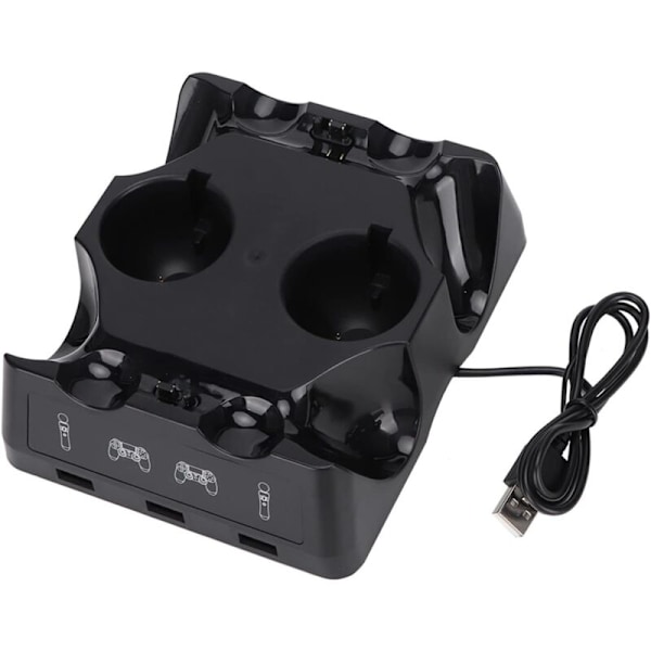 PS4 Controller Oplader, PS4 Controller Stand, Oplader Dock Controller Oplader til Ps4 Move til Ps4/ps4 Move/ps4 VR Controller Fire Opladnings Do