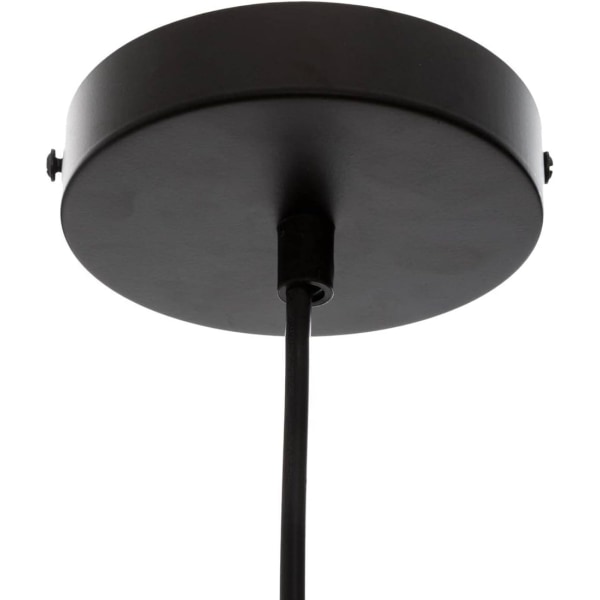 Svart sladdpendel - metall D25 cm