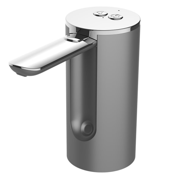 Elektrisk flaska dispenser (silver): pump för dricksvattenflaskor, USB-laddningsbar, vatten dispenser för flaskor från 3,8 till 18,9 liter, pump för