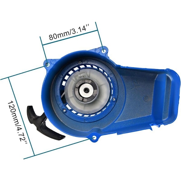 Legeringsstart Tump 2-takts Lanceman Ersättning För Moto ATV UTV Quad Pit Dirt Bike Buggy Go Kart 49cc 47cc Dirt Pocket Bike Mini ATV Blå