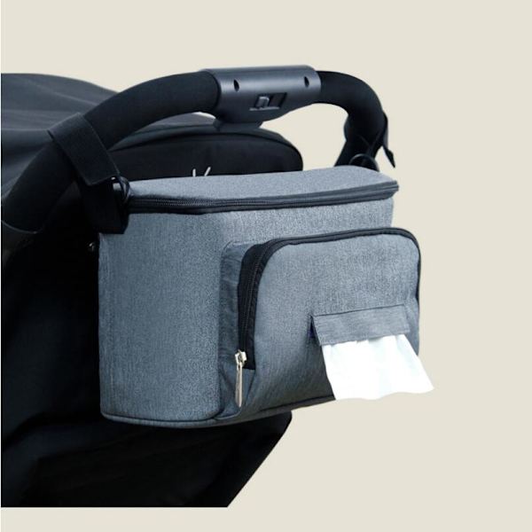 Baby Multi-Function Bag, Baby Stroller Storage Bag Storage Bag for Baby Carriage, Diaper Bag Hanging Stroller Hanger, Waterproof, Universal