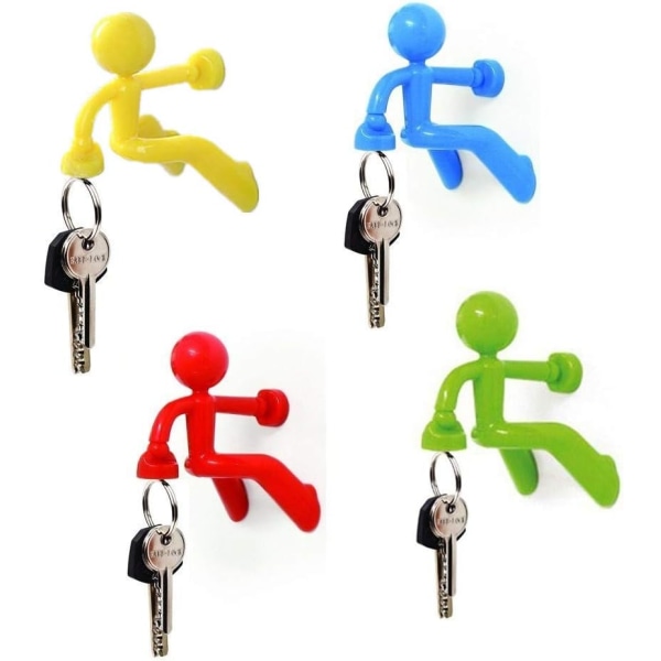 Nøgleholdere Magnetic Key Man Hook Wall Key Holder Køleskabsmagneter