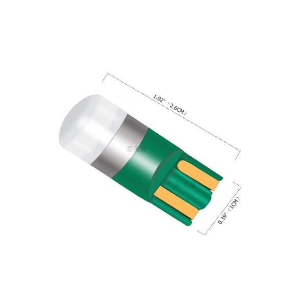 T10 W5w LED-pære til bil, positionslys, forlygte, hvid