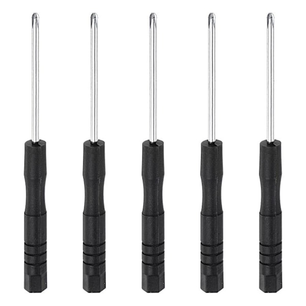 Mini Skrutrekker Phillips, 2.0mm Phillips-hode, for elektronisk reparasjon av urglass, pakke med 5