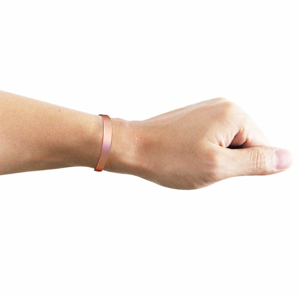 Massivt koppararmband justerbart med 8 magneter (bronsfinish) Passar män och kvinnor