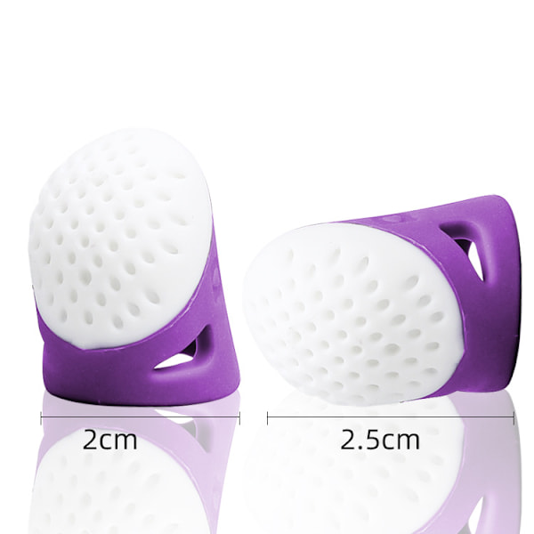 Sininen 3 kpl Pehmeä liukumaton sormustin kotitalous ompelu diy työkalu suoja quilting käsityötarvikkeet keskikokoinen suuri sormustin ompelu