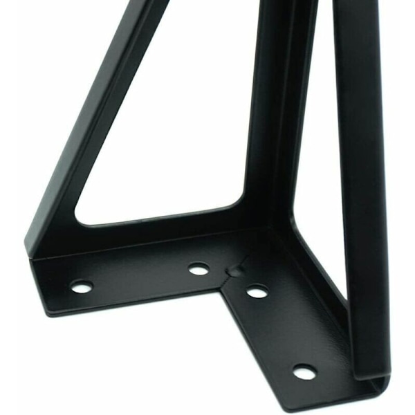 Set med 4 svarta bordsben i metall - Utbytbara möbelben - För soffbord/TV/soffa/säng och andra möbelben - med skruvar (15 cm)