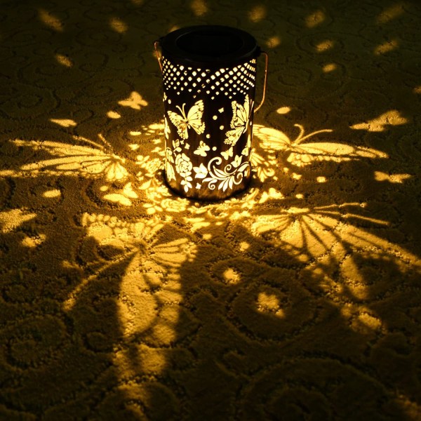 Solar Hule Butterfly Lights, Solar Dekorative Bordlamper, Sola