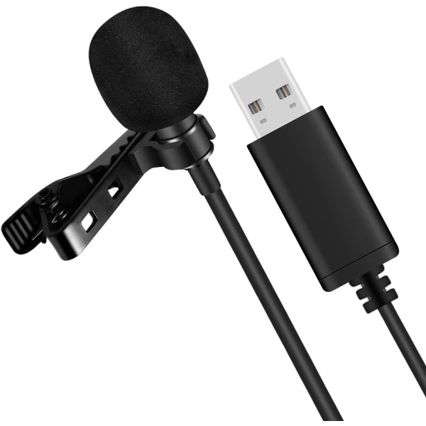 USB-konferensmikrofon för stationära och bärbara datorer (1,5 m längd), 360° rundupptagande PC-kondensatormikrofon för telekonferenser, online-ch