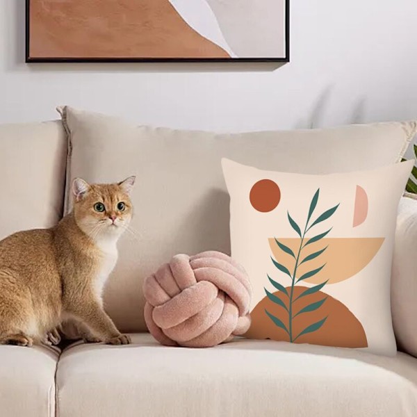 4 stycken kuddfodral, 45x45 kuddfodral, soffdekoration kudde, dekorationskudde, för att dekorera vardagsrum uteplats sovrum