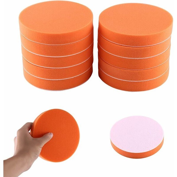 Poleringssvamp til bil, 10 stk./lot 6 (150 mm) Poleringssvamp poleringspude sæt værktøj til polering tampon tampon tampon buffer