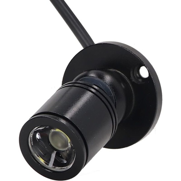Mini Spot LED, Åben installation Dæmpbar Lys Kompakt Mini USB 5V Spotting Øjenbeskyttelse med DIY-kabel til vinduer (positivt hvidt lys)