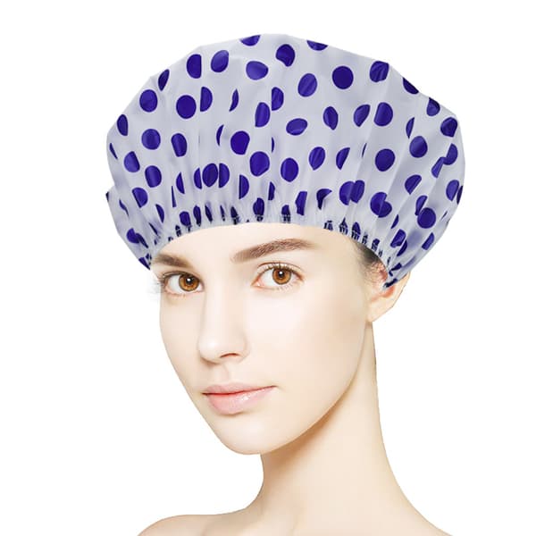 6 Dusjhette Elastisk Badehette Gjenbrukbar Hette med Elastiske Bånd for Kvinner Jenter Dusj SPA Salong 6 PCS Rosa Lilla Grønn Blå Svart Grå