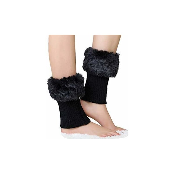 Vinterkorta damasker leggings varma leggings knähöga strumpor stickade termiska virkade strumpor leggings strumpbyxor under stövlar konstgjord pälsstövlar strumpa elastisk