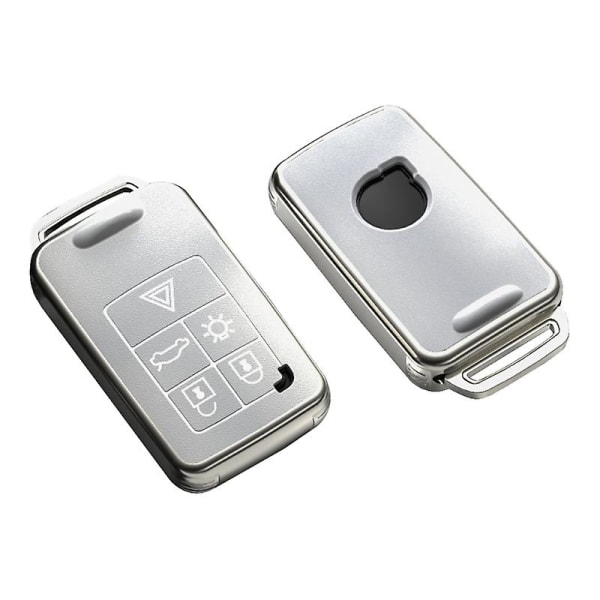 Til V40 V60 Bilnøgleetui Automatisk Tilbehør Tpu Nøgle Fob Voksen Seks Nøgler Hvid