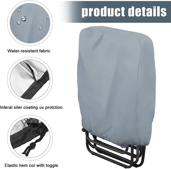 2 kpl aurinkotuolin suojukset (71 x 110 cm)