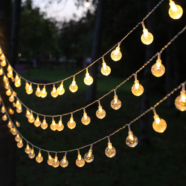 Solcellelyssnor LED-belysning Teltlys Atmosfærelys USB Små lyssnor 10M 80LED