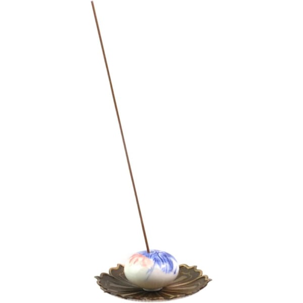 Lootus suitsuketeline, 2 kpl, suitsukepidikkeitä, suitsuketeline, suitsukeastia tuhkakupilla, suitsuketeline, 88 x 31 mm, pronssi
