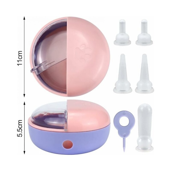 180 ml silikone killingehvalp Mamelons Multi-Bouche kæledyrsskåle automatiske mælkeskåle med 4 bløde dyrebaby slikker Selv-mad enhed til nyfødte små dyr