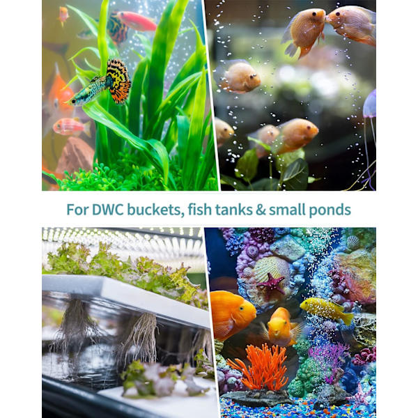 4-pack Luftausströmer Aquarium Disc Bubbler 4cm Bubble Release T