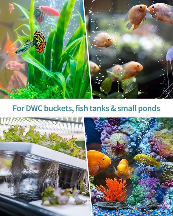 4 pakker Luftausströmer Aquarium Disc Bubbler 4cm Bubble Release T
