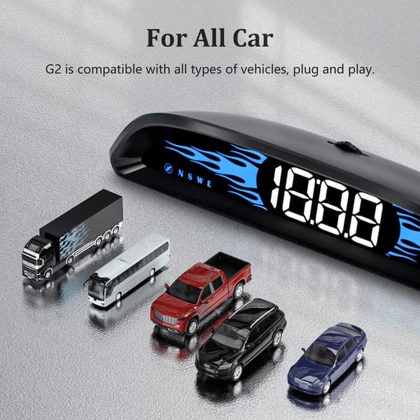 Bil GPS speedometer, speedometer display, head up display, speedometer, kompatibel med alle biler