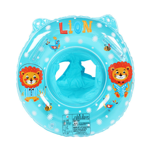 Lejonets cirkel Baby Pool Seat, Baby Swim Ring, Uppblåsbar simring, Baby Pool Float för barn 6-36 månader, Uppblåsbar boj, Barn simutrustning
