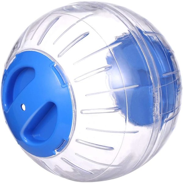 Transparent Cute Animal Hamster Exercise Ball Mini Trot Plastic Toys (Blue)，12cm