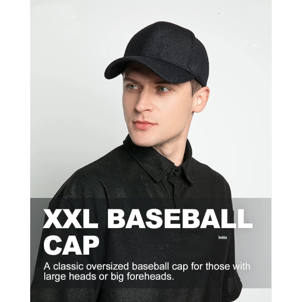 XL/XXL Keps för Män Stora Sportkepsar Baseball Löpning Tennis Hatt för Stora Huvuden 55-65