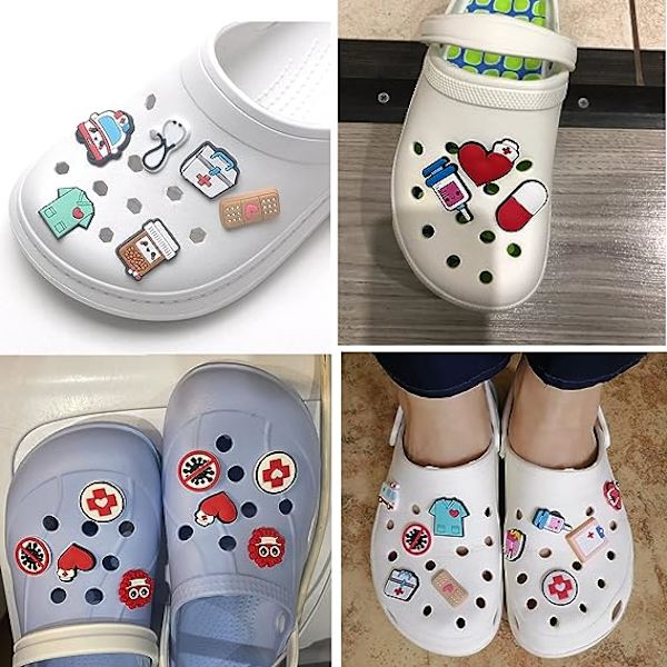 27 kappaletta hoitajien kenkäneuloja, animoidut korut DIY kenkäkoristelu, PVC-koristeet kenkäasusteet
