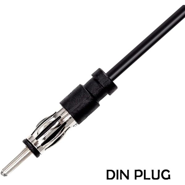 2 stk Universal Bilradioantenne Skjult Frontrute Klebende Feste AM FM Radioantenne for Kjøretøy Spor SUV Stereo Lyd CD-mottaker Media Player Am