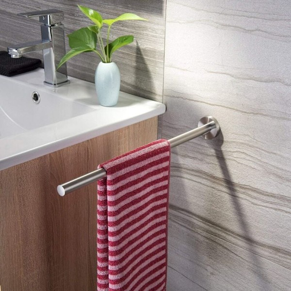 40 cm håndklædeholder vægstang håndklædeholder med børstet rustfrit stål stang