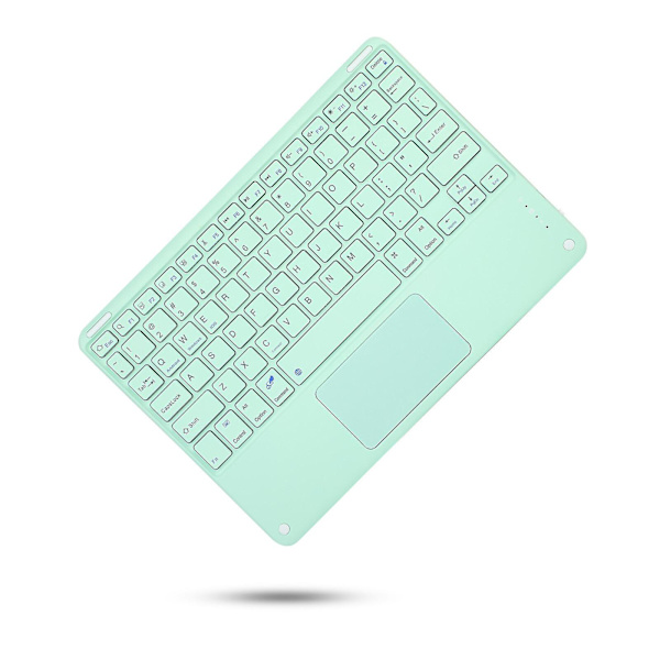 Touchpad-tangentbordsfodral för Ipad Pro 11 2021/2020, avtagbart grönt Bluetooth trådlöst tangentbord med styrplatta, smart silikon.