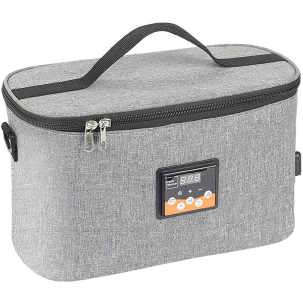 Insulating bag for car bottle warmer (gray square)