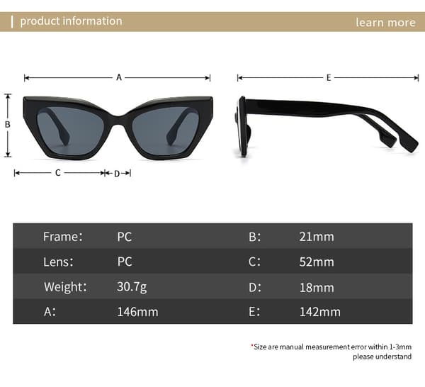 Moderne cat eye farveblokerende retro solbriller - sort ternet gradient grå, nye retro solbriller, premium følelse af trend