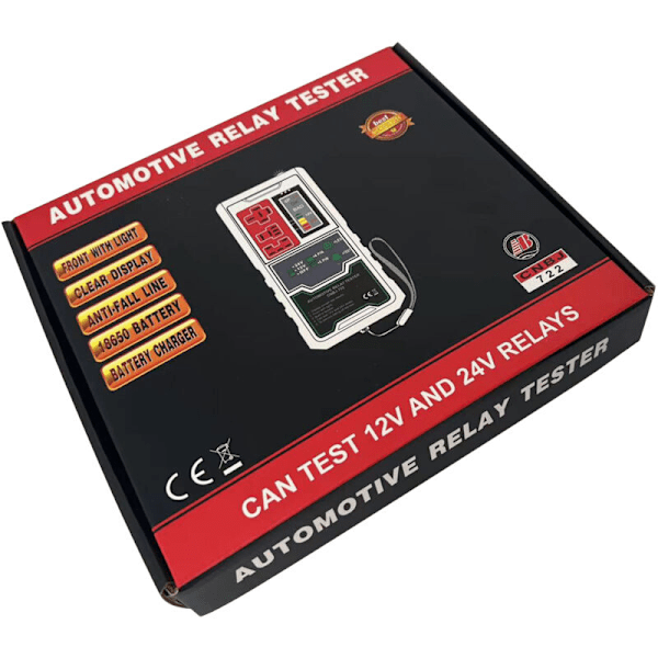 12 V 24 V Bilrelé Tester Bærer Batterisjekk LED Reduksjonstester Automatiske Diagnoseverktøy