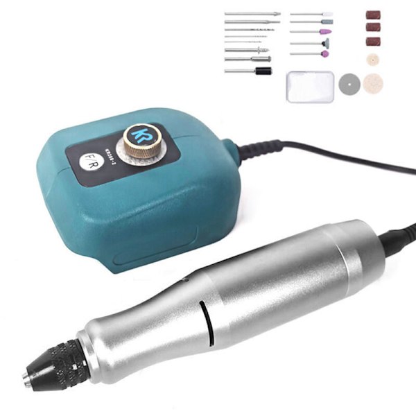 Kompakt sliper 20 V, 3,2 mm chuck, elektrisk poleringsmaskin, bærbar korrigeringsmaskin, elektrisk graveringsverktøy, sliper med justerbar hastighet