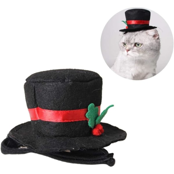 Pet Hund Kat Top Hat Cosplay Kostume Sort Top Hat Jul Hallo