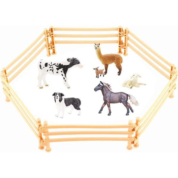 60 kappaletta aita malli hevonen aitaukset yksinkertainen aita tuet keijupuutarha aita maatilan eläimet nukkekoti DIY miniatyyri maisema koriste tarvikkeet