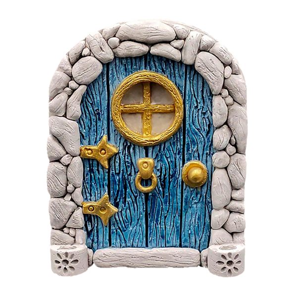 Sæt med 1 Sparkle Fairy Door Have Hjem Ornament 3