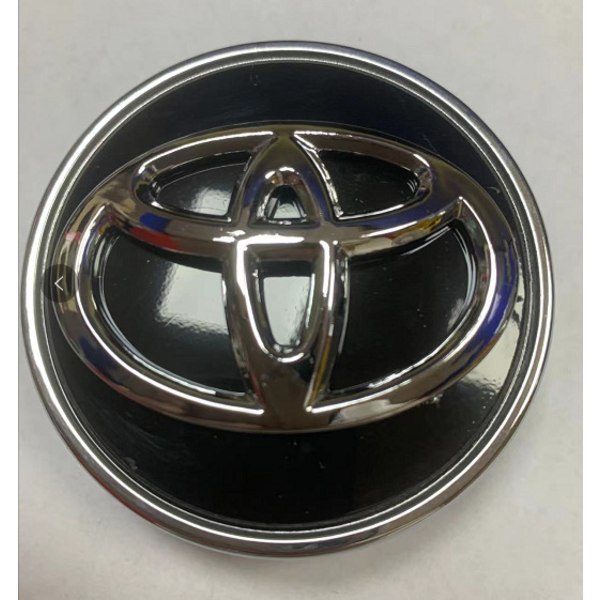 Toyota 4 62mm hjulsenternavdeksel for svart logoemblem