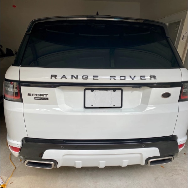 Lämplig för Land Rover Engelsk billogotyp RANGE ROVER Range Rover Evoque hood logotyp bokstavsmärkning (Yahei)