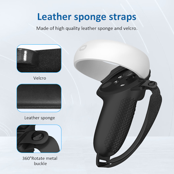 FOR Cover til VR Oculus Quest 2 controller 1 par Sort