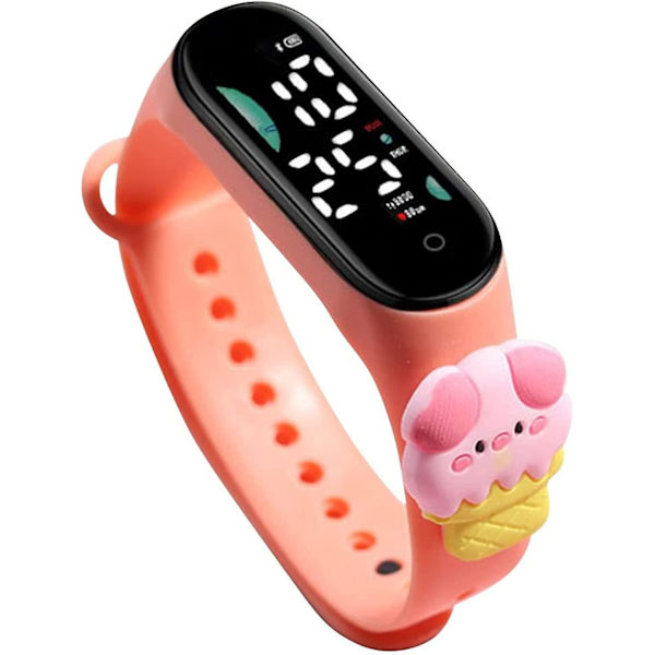 Led Digital Klocka, Cartoon Vattentät Silikon Armband Klocka, Elektronisk Sport Digital Klocka För Tonåringar Barn