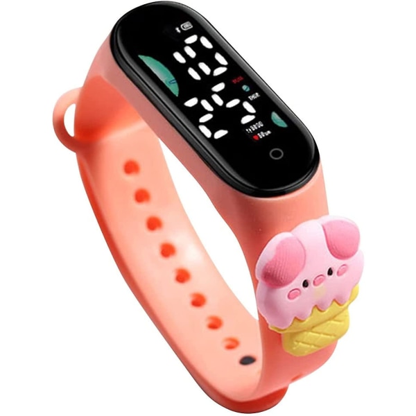 Led Digital Watch, Cartoon Waterproof Silicone Strap Watch, Elect