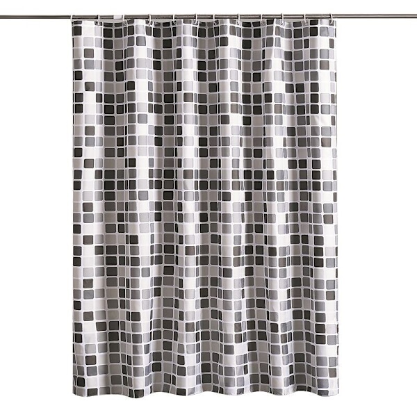 Duschdraperi 200 x 220 cm (L x H), anti-fukt, antibakteriell, vattenavvisande, milt polyestertyg
