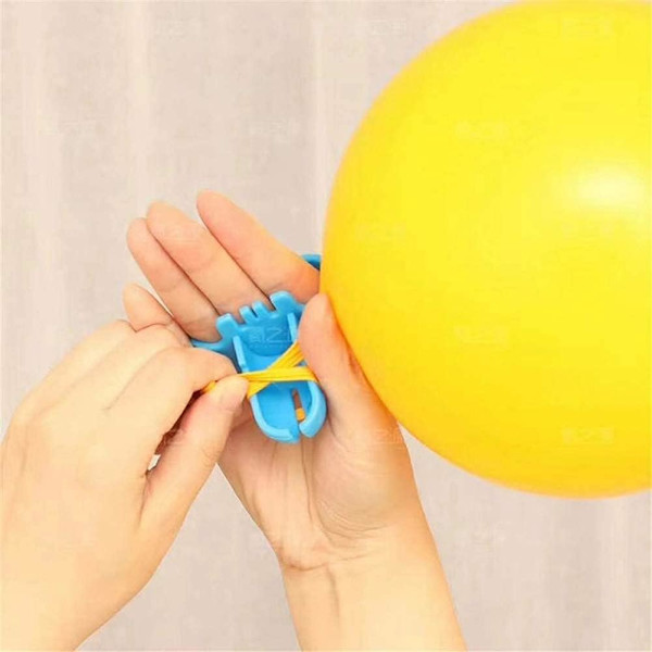 6 stk. hurtigere ballonknuder, ballon tæller ballonbånd, nemme bindingsbånd egnet til balloner, ballonbindingsværktøj