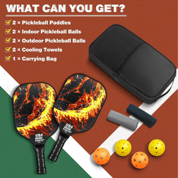 Fiberglas pickleball racket utomhus sport is handduk set