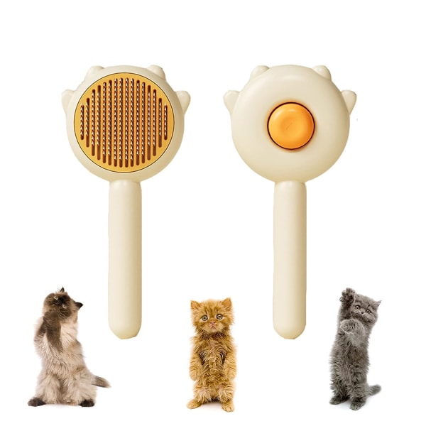 Magic Pet Comb, Pet Hair Cleaner Brush, Pet Grooming Cat and Dog Brush, Self Cleaning Cat Brush, Cat Grooming Brush, Cat Shedding Brush, Cat Brush f