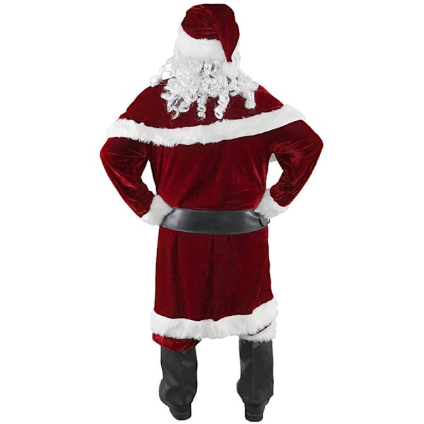 Juldräkter för vuxna herrars julkläder för barn jul cosplaydräkter (vuxen sjudelad set XXL)